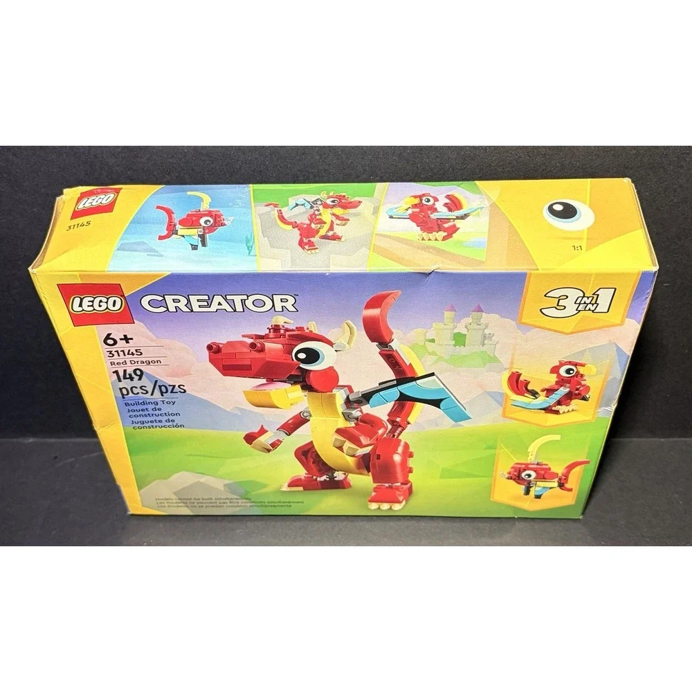 LEGO‎ 31145 Creator 3in1 Red Dragon Toy Building Set. NEW SEALED